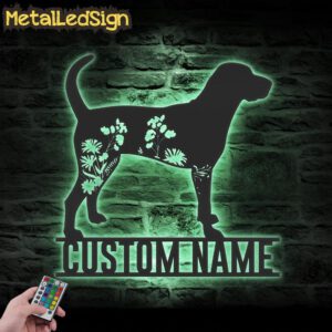 Custom-FLoral-American-English-Coonhound-Metal-Wall-Art-LED-Light-7.jpg