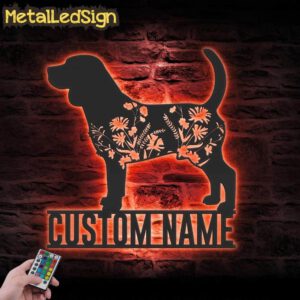 Custom-FLoral-Beagle-Metal-Wall-Art-LED-Light-5.jpg