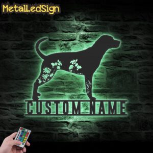 Custom-FLoral-Bluetick-Coonhound-Metal-Wall-Art-LED-Light-7.jpg