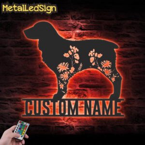 Custom-FLoral-Boykin-Spaniel-Metal-Wall-Art-LED-Light-5.jpg