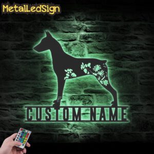 Custom-FLoral-German-Pinscher-Metal-Wall-Art-LED-Light-7.jpg