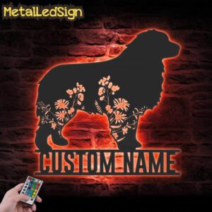Custom-FLoral-Great-Pyrenees-Metal-Wall-Art-LED-Light-5.jpg