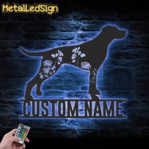 Custom-FLoral-Pointer-Dog-Metal-Wall-Art-LED-Light-3.jpg