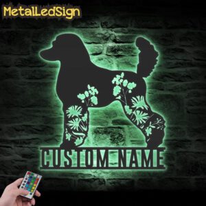 Custom-FLoral-Poodle-Metal-Wall-Art-LED-Light-7.jpg