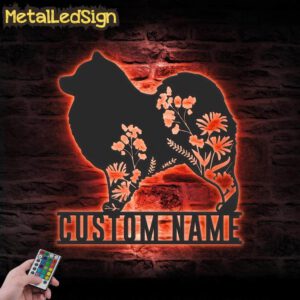 Custom-FLoral-Samoyed-Metal-Wall-Art-LED-Light-5.jpg