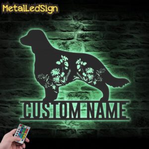 Custom-FLoral-Welsh-Springer-Spaniel-Metal-Wall-Art-LED-Light-7.jpg