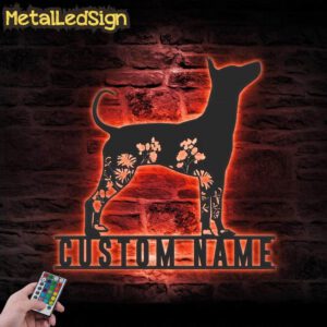 Custom-FLoral-Xoloitzcuintli-Metal-Wall-Art-LED-Light-5.jpg