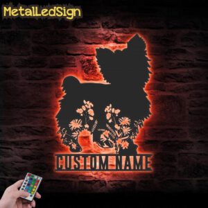 Custom-FLoral-Yorkshire-Terrier-Metal-Wall-Art-LED-Light-5.jpg