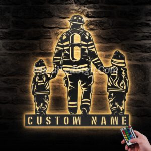 Custom-Father-Daughter-Firefighter-Metal-Wall-Art-Led-Light-Images-2.jpg