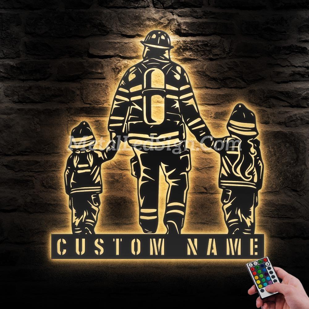 Custom-Father-Daughter-Firefighter-Metal-Wall-Art-Led-Light-Images-2.jpg