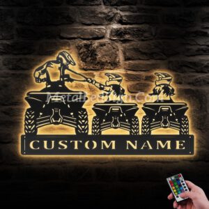 Custom-Father-Daughter-Quad-Biker-Metal-Wall-Art-Led-Light-Images-2.jpg