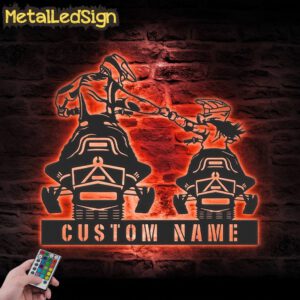 Custom-Father-Daughter-Snowmobile-Metal-Wall-Art-LED-Light-5.jpg