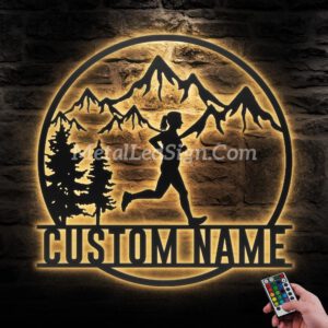 Custom-Female-Trail-Running-Metal-Wall-Art-Led-Light-Images-1.jpg
