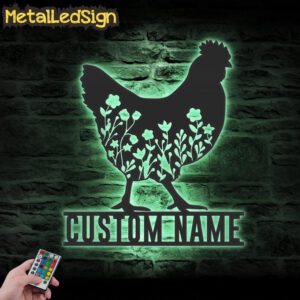 Custom-Floral-Chicken-Farmhouse-Metal-Wall-Art-LED-Light-7.jpg