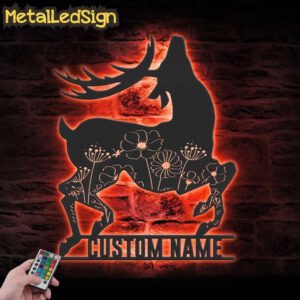 Custom-Floral-ELK-Deer-Hunting-Metal-Wall-Art-LED-Light-5.jpg