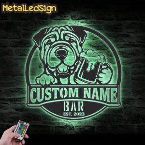 Custom-Funny-Chinese-Shar-Pei-Thirsty-Beer-Pub-Metal-Wall-Art-LED-Light-7.jpg
