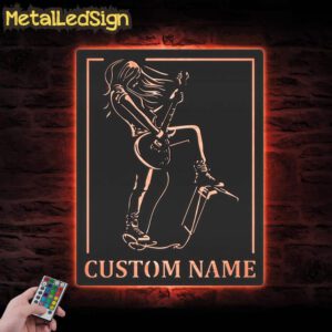 Custom-Girl-Play-Guitar-Metal-Wall-Art-LED-Light-5.jpg