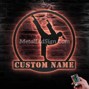 Custom-Girl-Taekwondo-Martial-Arts-Metal-Wall-Art-With-Led-Light-6.jpg