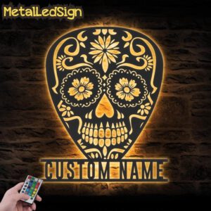 Custom-Guitar-Pick-Sugar-Skull-Metal-Wall-Art-LED-Light-Images.jpg