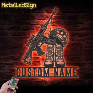 Custom-Gun-Boot-Helmet-Battle-Soldier-Metal-Wall-Art-LED-Light-5.jpg