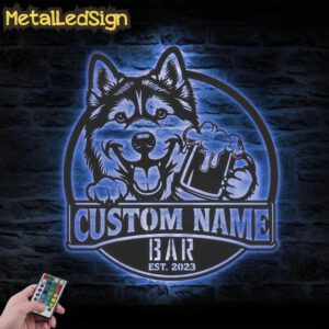 Custom-Husky-Malamute-Mix-Thirsty-Beer-Pub-Metal-Wall-Art-LED-Light-5-1.jpg