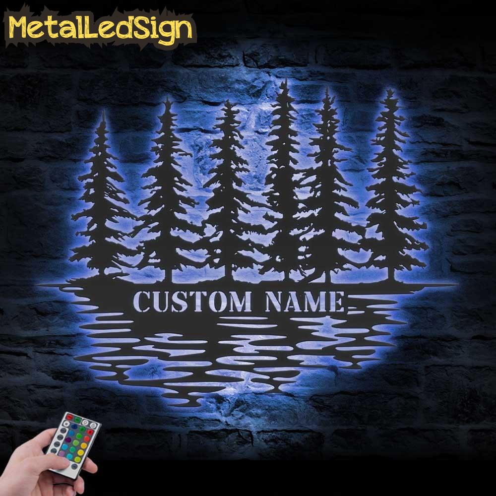 Custom-Nature-Wispy-Pine-Tree-Lake-Metal-Wall-Art-LED-Light-3.jpg