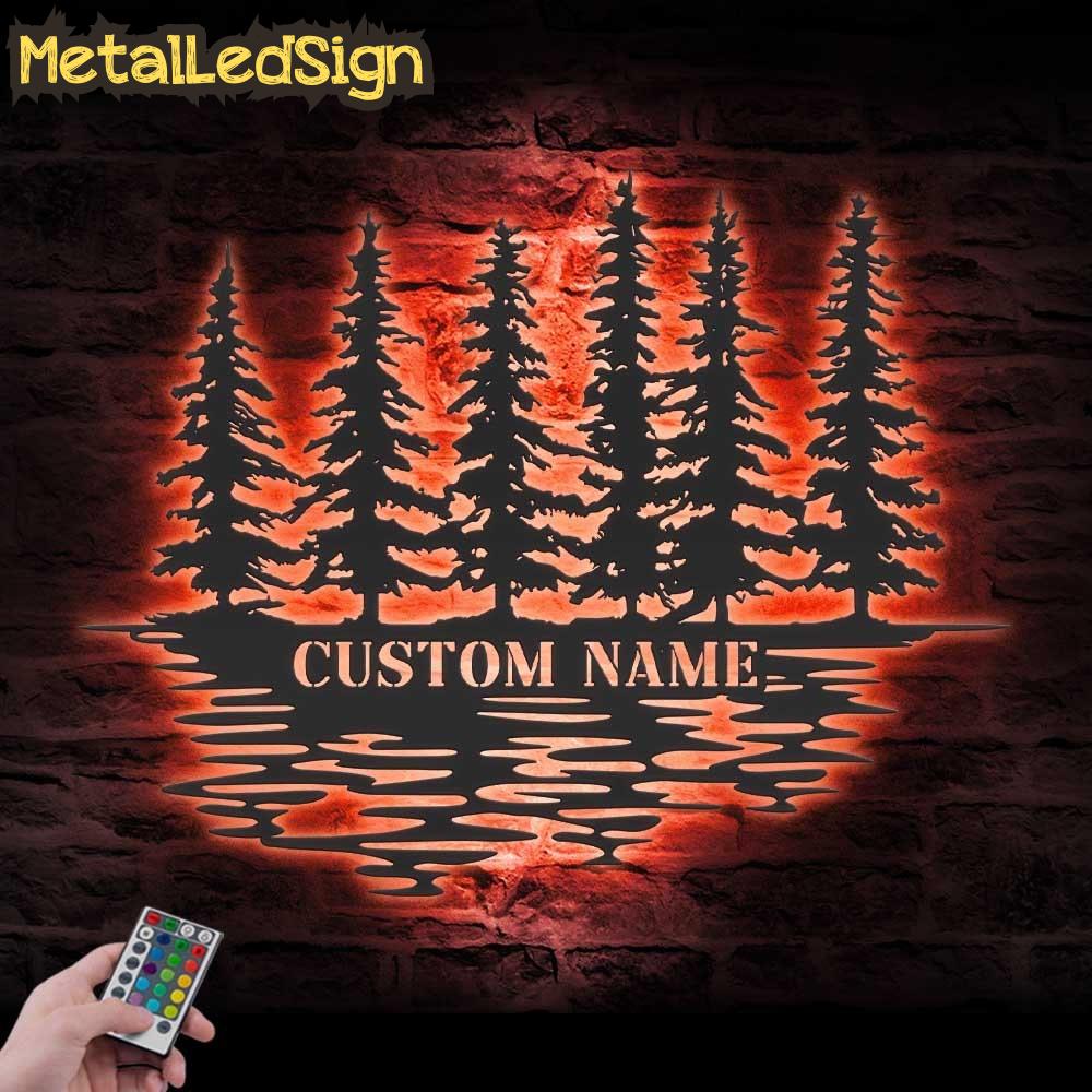 Custom-Nature-Wispy-Pine-Tree-Lake-Metal-Wall-Art-LED-Light-5.jpg