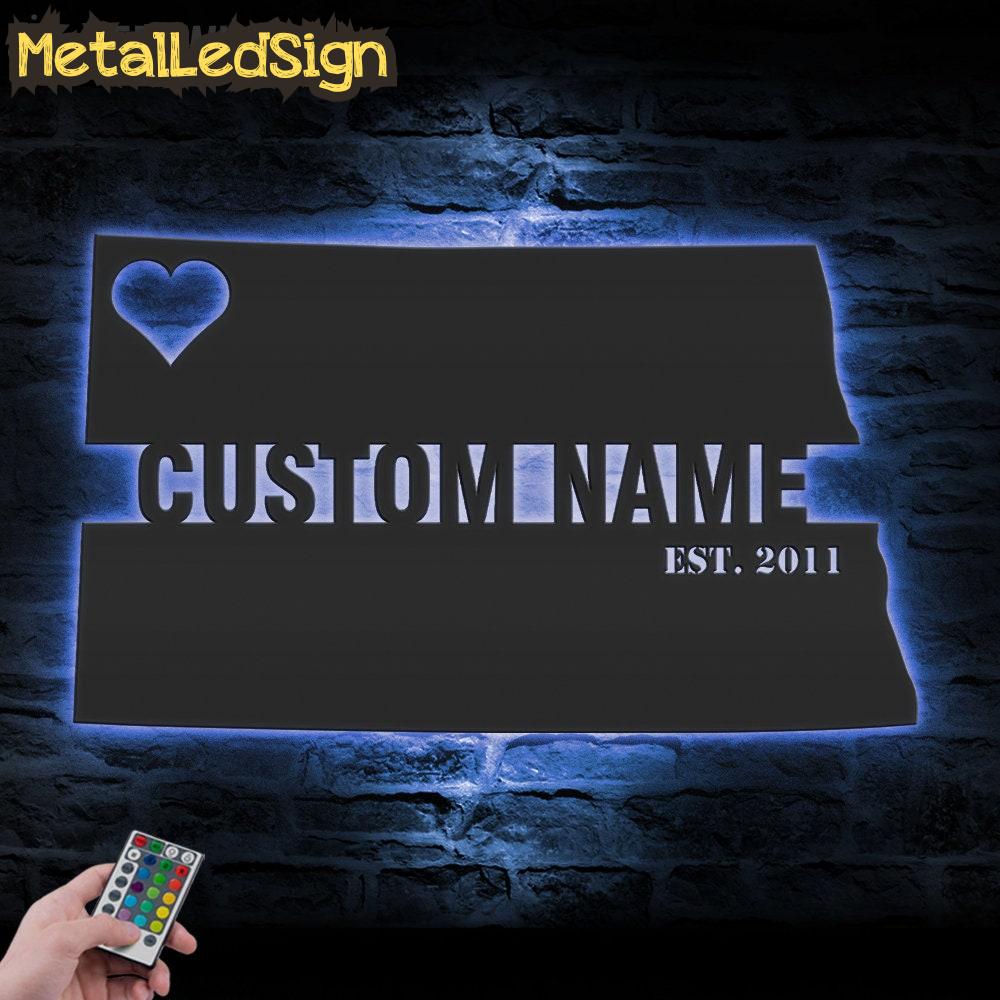 Custom-North-Dakota-Map-Metal-Wall-Art-LED-Light-3.jpg