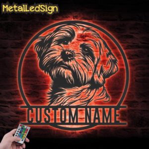 Custom-Peeking-Havanese-Metal-Wall-Art-LED-Light-5.jpg