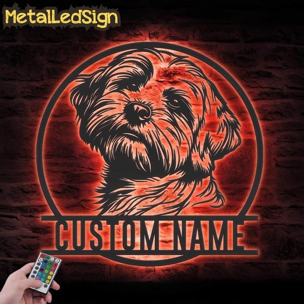 Custom-Peeking-Havanese-Metal-Wall-Art-LED-Light-5.jpg