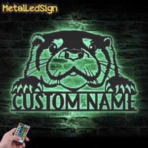 Custom-Peeking-Otter-Metal-Wall-Art-LED-Light-7.jpg