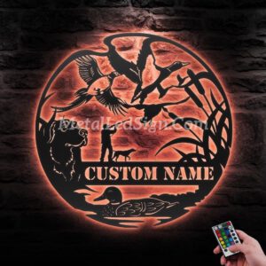 Custom-Pheasant-Duck-Geese-Labrador-Dog-Hunting-Metal-Led-Light-6.jpg
