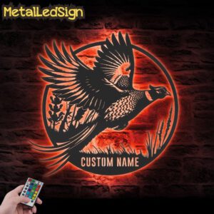 Custom-Pheasant-Hunting-Metal-Wall-Art-LED-Light-5.jpg