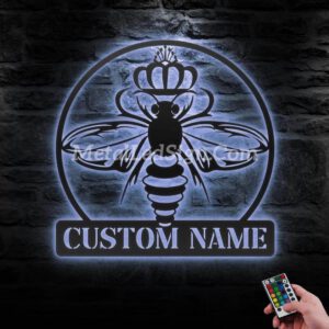 Custom-Queen-Bee-Metal-Wall-Art-Led-Light-3-2.jpg