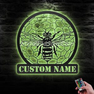 Custom-Queen-Bee-Metal-Wall-Art-Led-Light-6-1.jpg