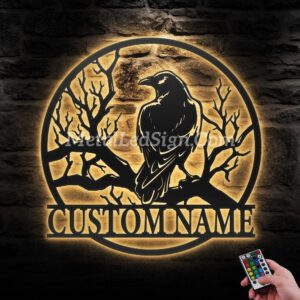Custom-Raven-Metal-Wall-Art-With-Led-Light-Images-3.jpg