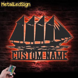 Custom-Schooner-Sailing-Metal-Wall-Art-LED-Light-5.jpg
