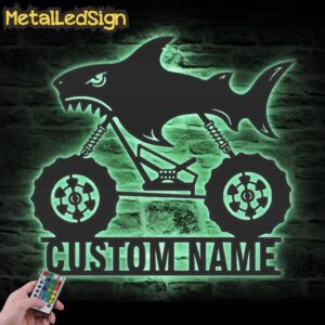 Custom-Shark-Monster-Truck-Driver-Metal-Wall-Art-LED-Light-7-1.jpg