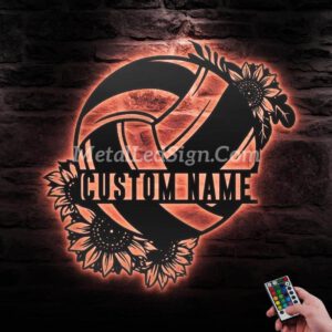 Custom-Sunflower-Volleyball-Metal-Wall-Art-Led-Light-6.jpg
