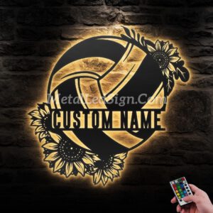 Custom-Sunflower-Volleyball-Metal-Wall-Art-Led-Light-Images-1.jpg