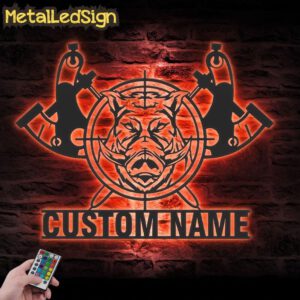 Custom-Tattoo-Gun-Wild-Boar-Hunting-Metal-Wall-Art-LED-Light-5.jpg