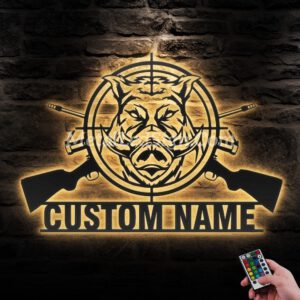Custom-Wild-Boar-Hunting-Metal-Wall-Art-Led-Light-Images-1.jpg