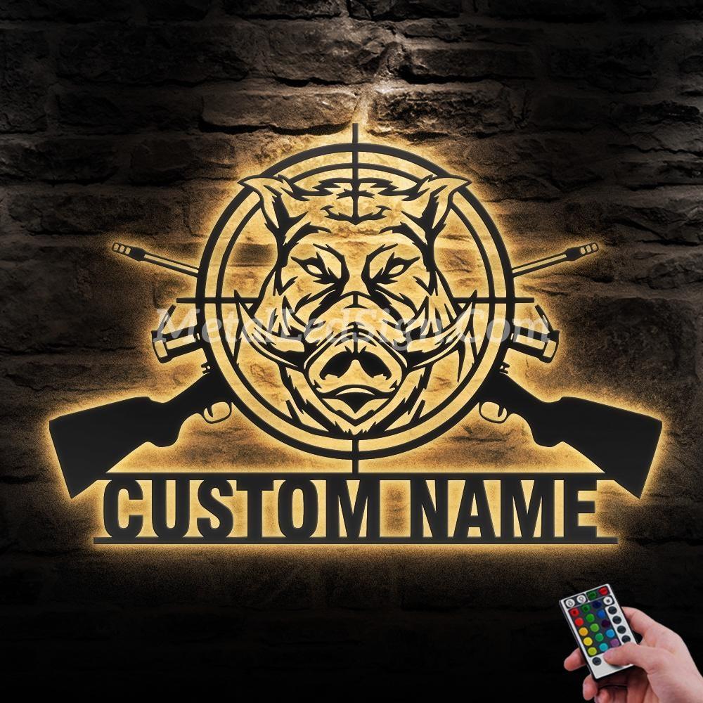 Custom-Wild-Boar-Hunting-Metal-Wall-Art-Led-Light-Images-1.jpg