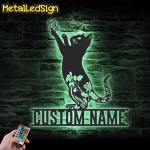 Custom-WildFlower-Cat-Metal-Wall-Art-LED-Light-7.jpg
