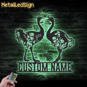 Custom-WildFlower-Couple-Ostrich-Metal-Wall-Art-LED-Light-7.jpg