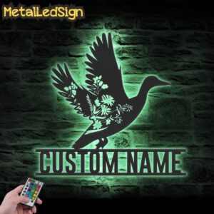 Custom-WildFlower-Duck-Flying-Metal-Wall-Art-LED-Light-7.jpg