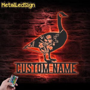 Custom-WildFlower-Goose-Farmhouse-Metal-Wall-Art-LED-Light-5.jpg