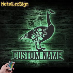 Custom-WildFlower-Goose-Farmhouse-Metal-Wall-Art-LED-Light-7.jpg