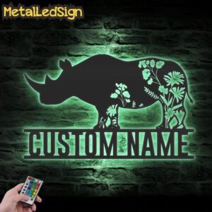 Custom-WildFlower-Rhino-Metal-Wall-Art-LED-Light-7.jpg