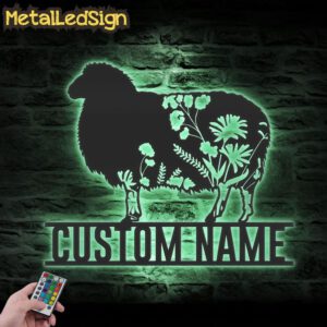 Custom-WildFlower-Sheep-Metal-Wall-Art-LED-Light-5.jpg